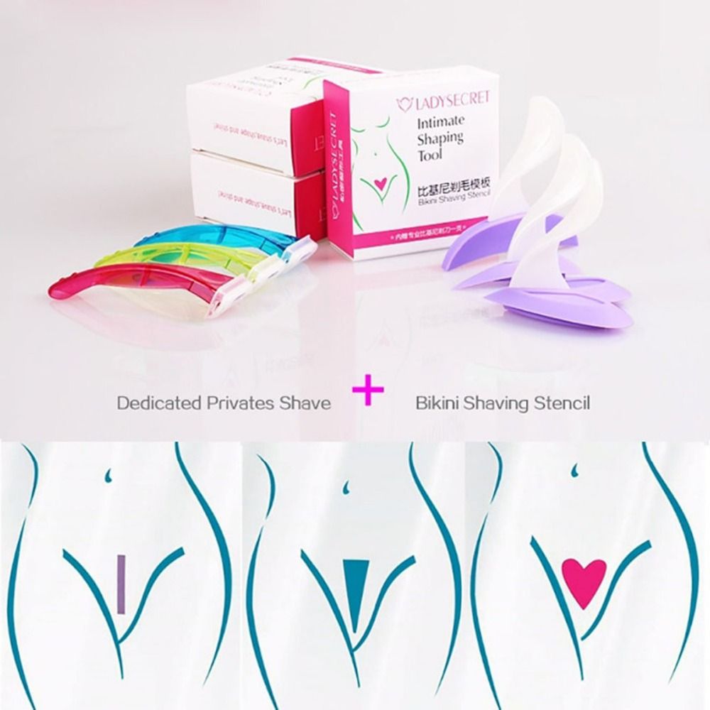 Women Pubic Hair Shaving Template Professional Pruning Tools Knife Lady Secret Bikini Private Parts Plastic Razor Shaver Women Pubic Hair Shaving Template Professional Pruning Tools Knife Lady Secret Bikini Private Parts Plastic Razor Shaver