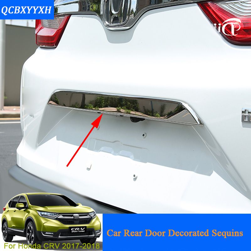 for Honda CRV CR-V 2017-2018 Steel Outer Rear Bumper Protect Plate Cover Trim 1*