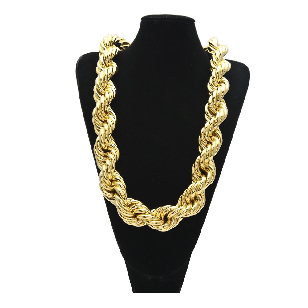 big chain necklace gold