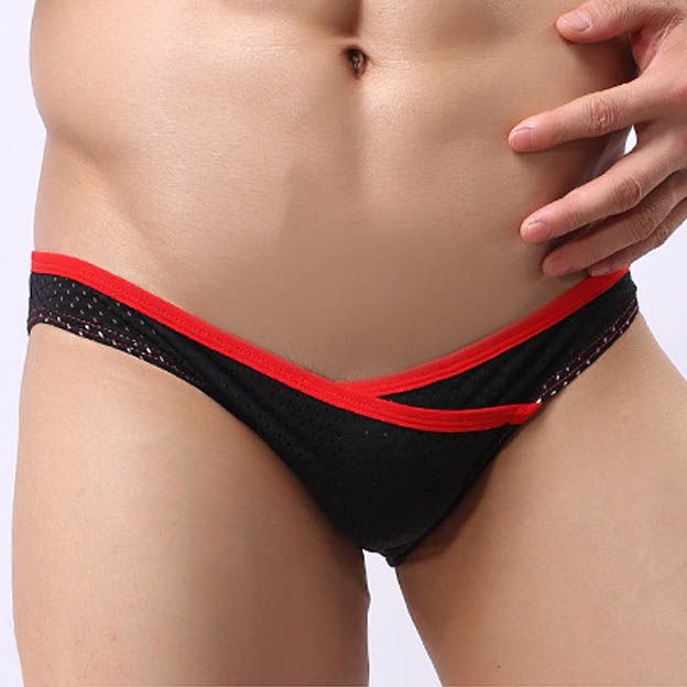 2021 Brand Sexy Men Briefs Mesh Super Low Rise Sexy Mens Underwear High Quality Underpants