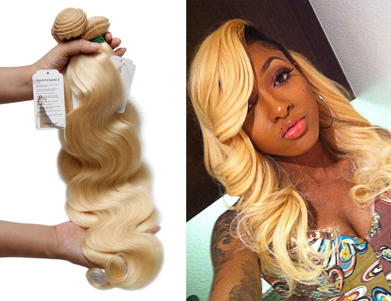 Bleach Blonde 613 Virgin Hair Brazilian Peruvian Indian Malaysian