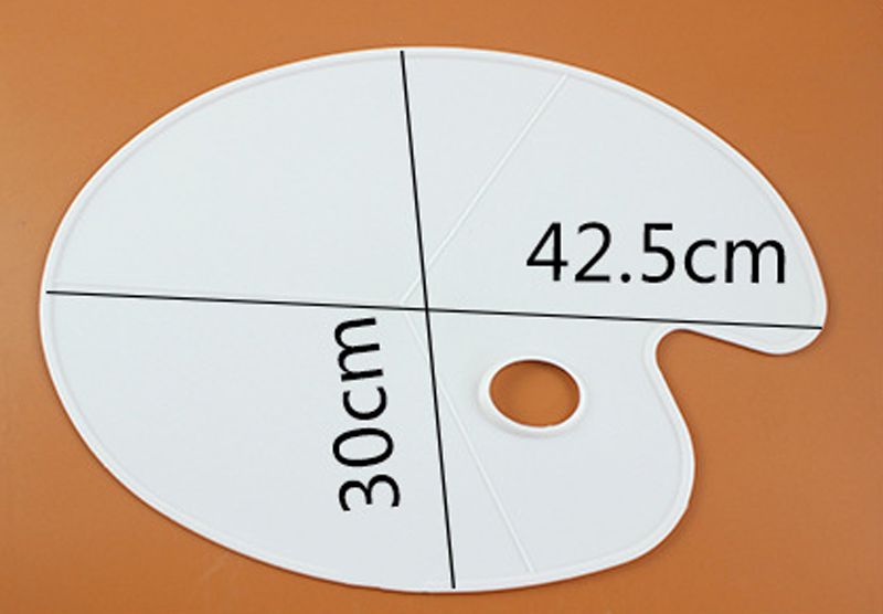 Acquista Tavolozza Artistica Di Stile 30x40cm Pittura Di Plastica Bianca Disegno Non Appiccicoso Tavolozza Vuota Materiale La Tavola 11 Da 15 Pollici A 2 38 Dal Xumeng1688 Dhgate Com