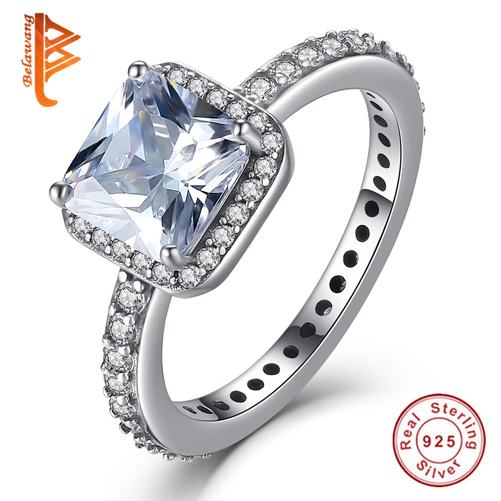 Belawang 925 Joyas De Boda De Anillo De Anillo De Plata Belawang 925 Joyas De Boda De Anillo De Anillo De Plata