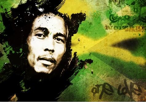  Rasta Collage  Bob Marley   Dimensions 110 x 75 cm  posterflaggen Drapeau  