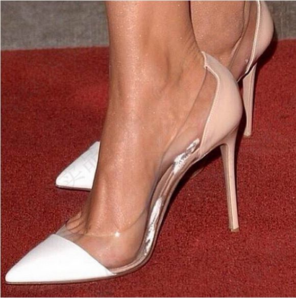 gianvito rossi clear heels