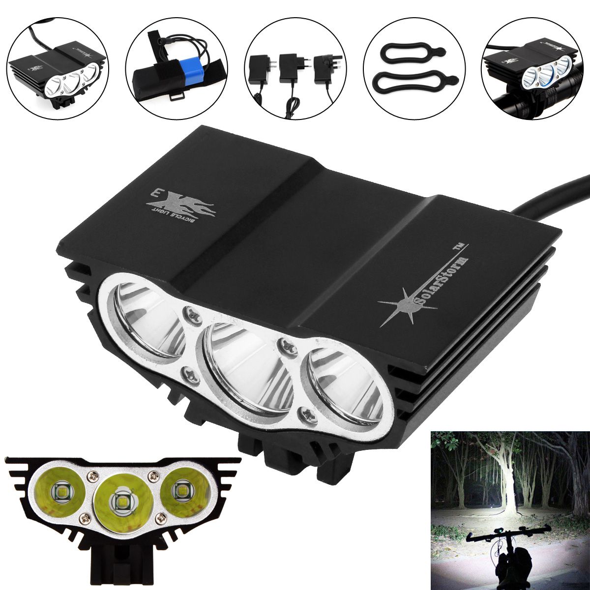 solar storm bike lights