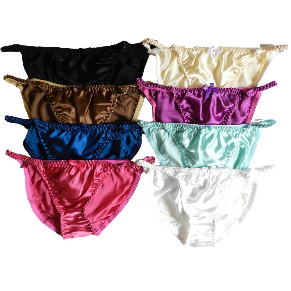 2021 Sexy Womens Pure Silk String Bikinis Panties Panty Size M L Xl Xxl Xxxl From Pengfangrong