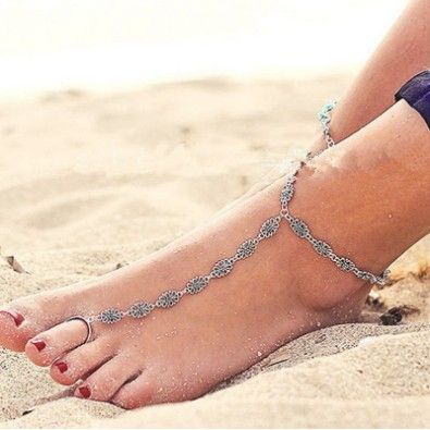 anklet with toe ring