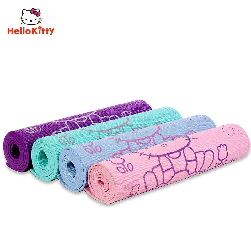 2019 Wholesale Hello Kitty Yoga Exercise Fitness Pad 6mm Thick