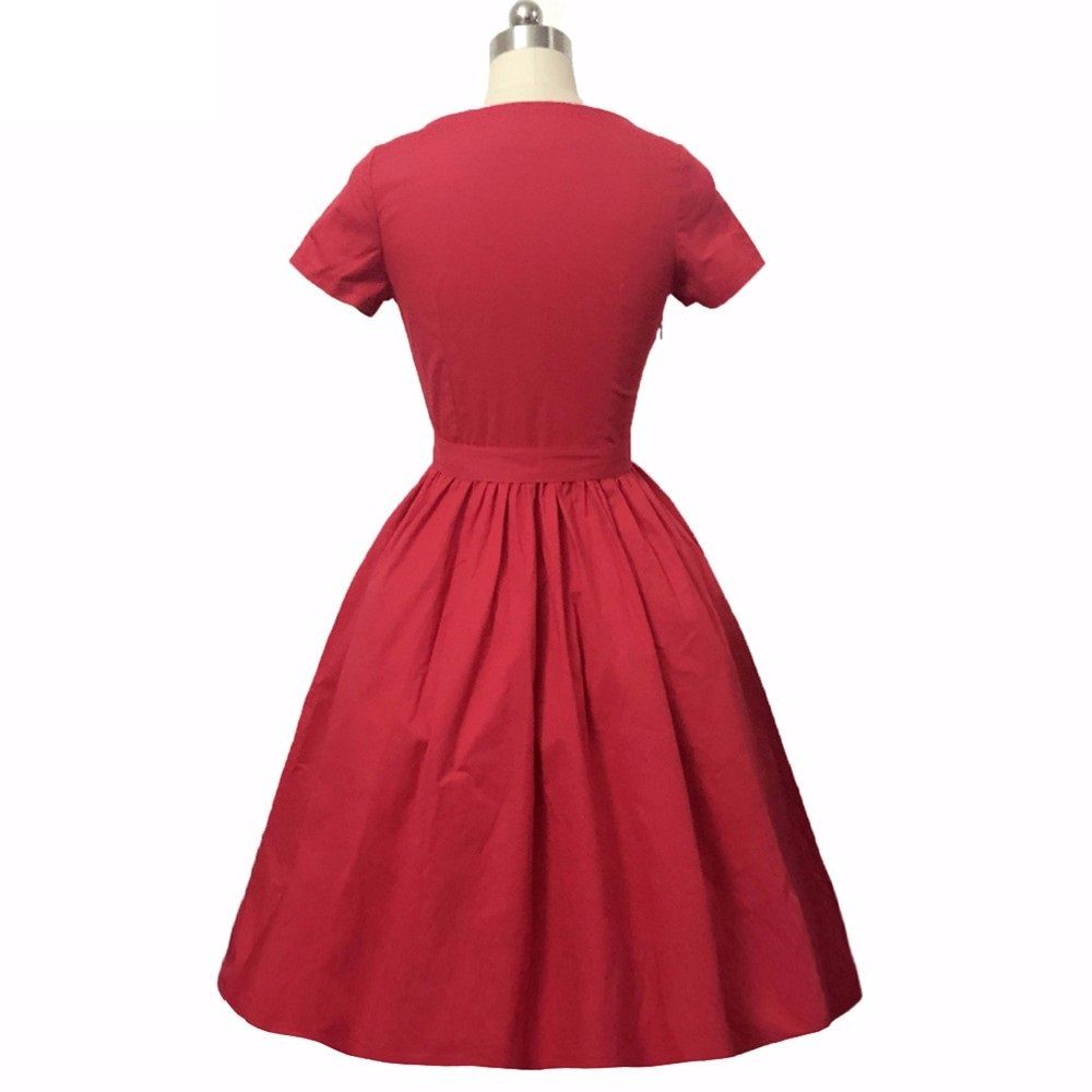 Acquista Donne Vestito Rockabilly PinUp Hepburn Con Scollo A V Abito Di  Sfera Tunica Delloscillazione Della Donna Dellannata Abiti Femminili  Vestidos 50s 60s Con Cintura DK3044MX A 13,6 € Dal Andrewknight007 | DHgate  Italy