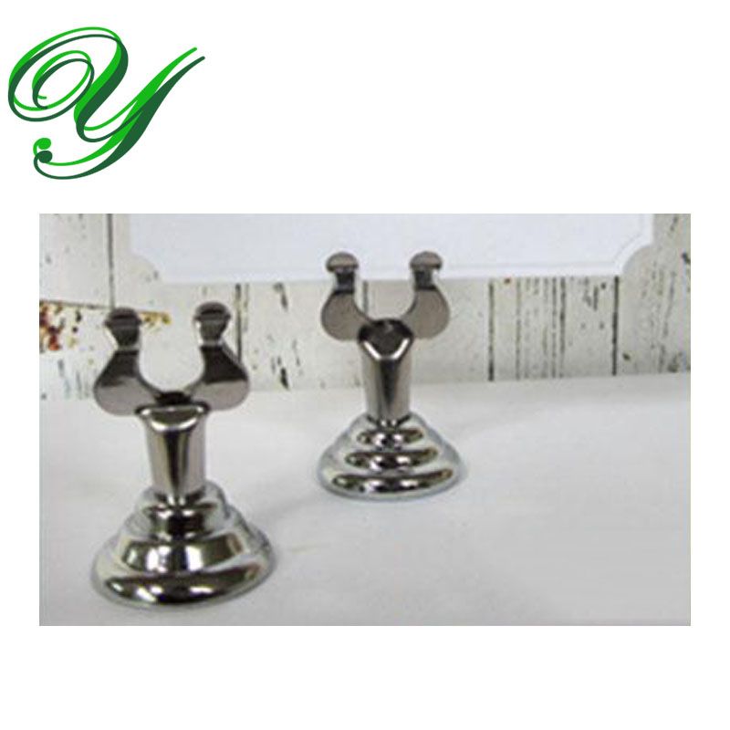 silver table card holders