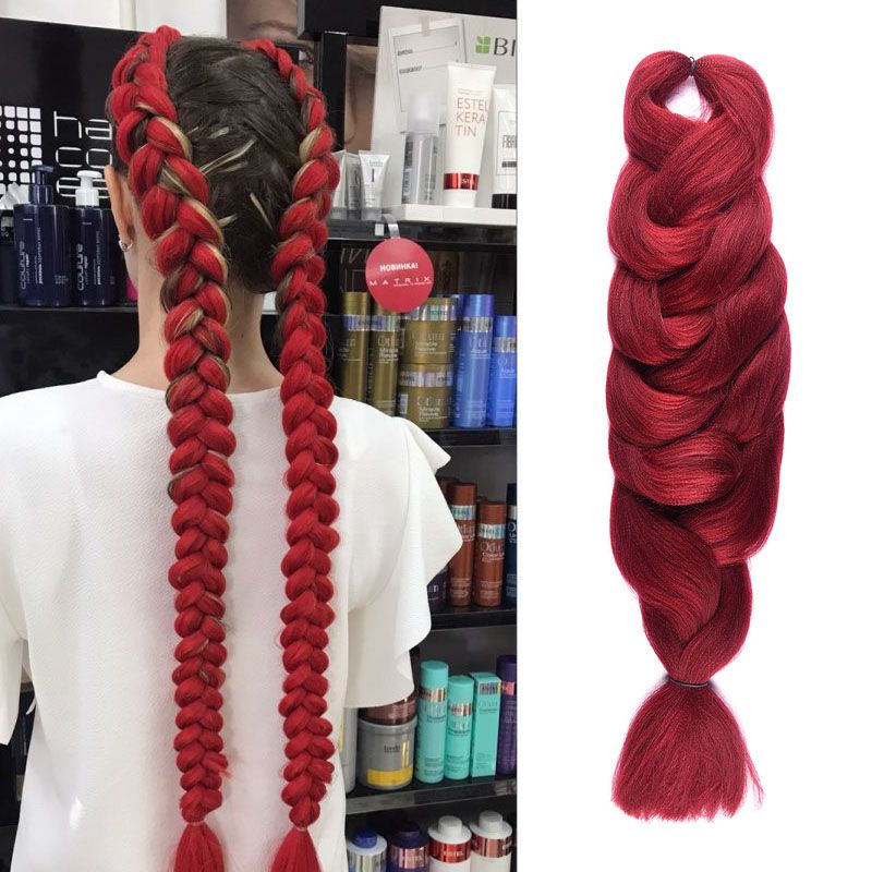 Synthetic Braids Hair 84'' 165g/Pack Long Black Blonde Blue Brown Burgundy Crochet Braiding Hair Extensions Synthetic Braids Hair 84'' 165g/Pack Long Black Blonde Blue Brown Burgundy Crochet Braiding Hair Extensions