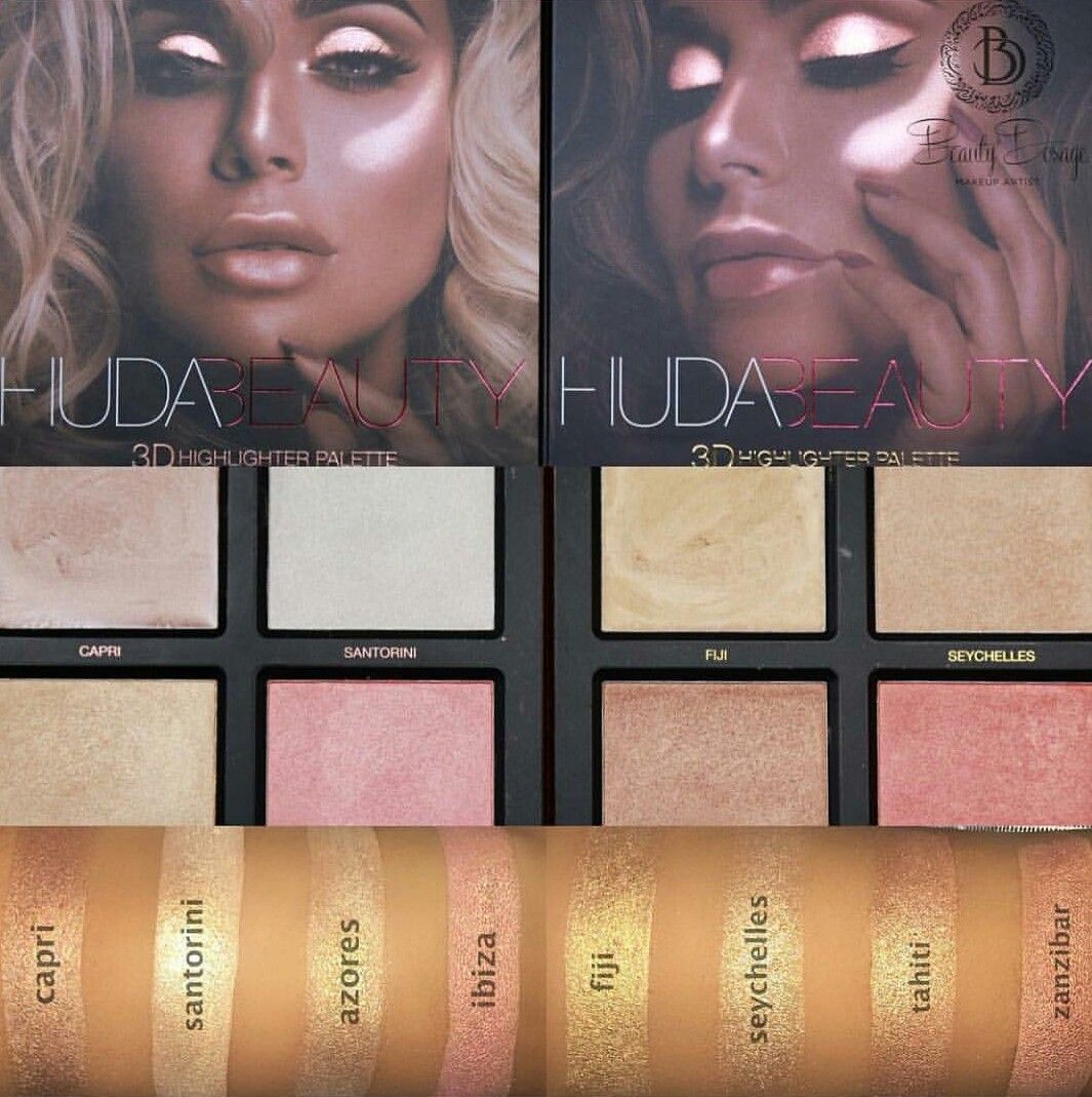 3d highlighter palette