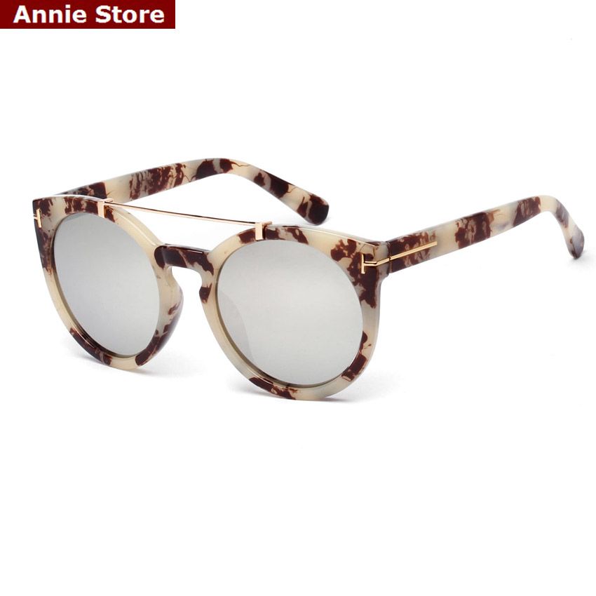 Peekaboo Wholesale Korean Brand Designer Retro Sunglasses Round 2016