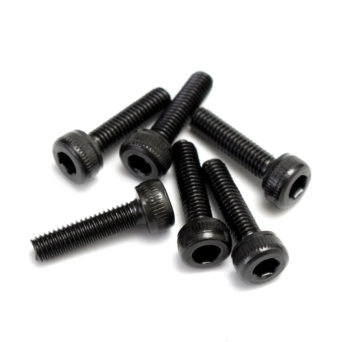 M3 x 10mm Acciaio Legato Bullone esagonale Viti a esagono incassato Nero 100 pc