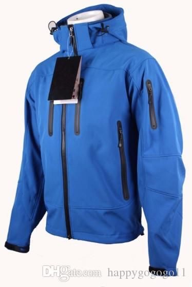 llzshoutao Chaqueta de Invierno al Aire Libre Mujeres Hombres Chaqueta térmica Impermeable Softshell Chaquetas de Caza a Prueba de Viento de algodón Ropa de Senderismo Dropship@