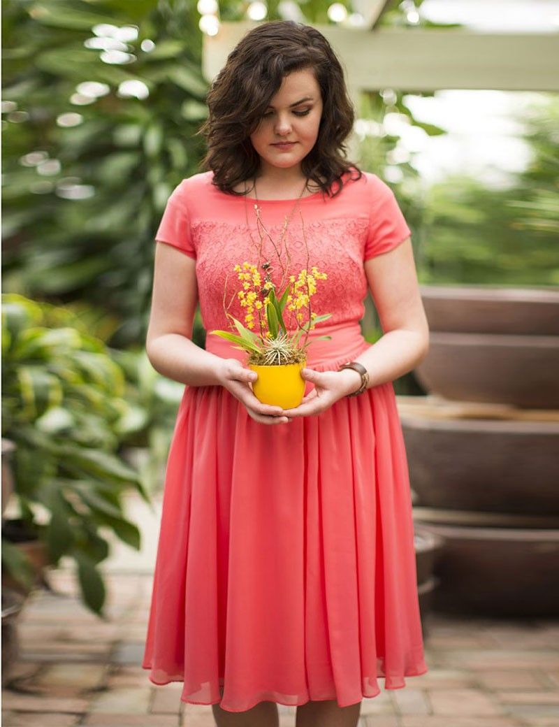 coral sundress plus size