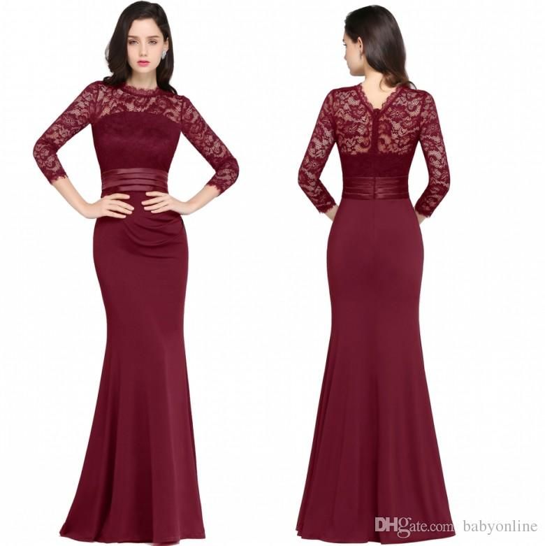 maroon long gown design