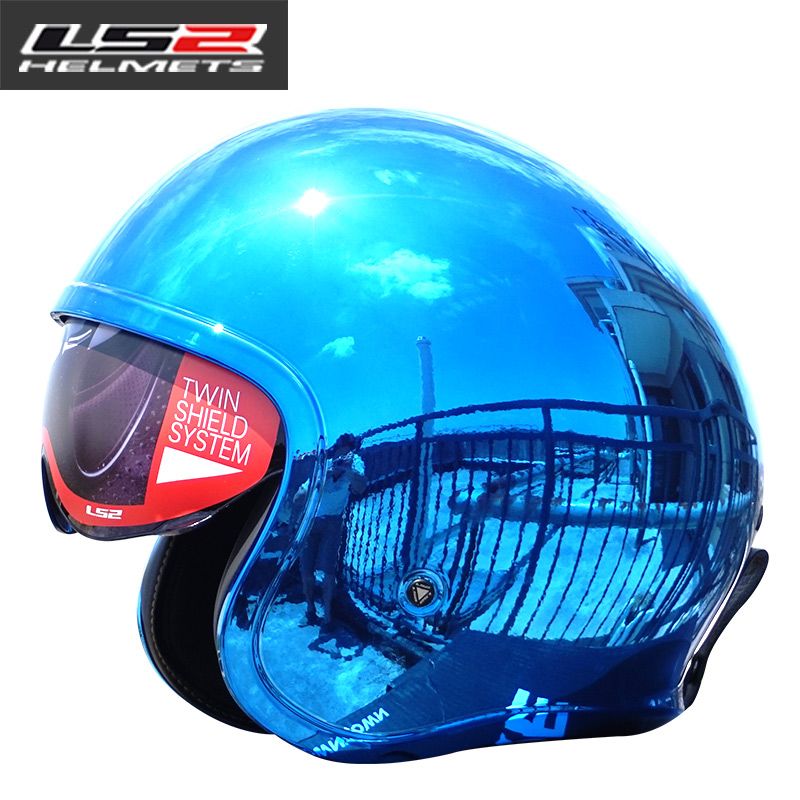 Acquistare Casco Moto Vintage Originale LS2 Casco Moto Retrovisore Aperto  3/4 Con Visore Parasole Interno UV Protetto Economico | Consegna Veloce E  Qualità | It.Dhgate