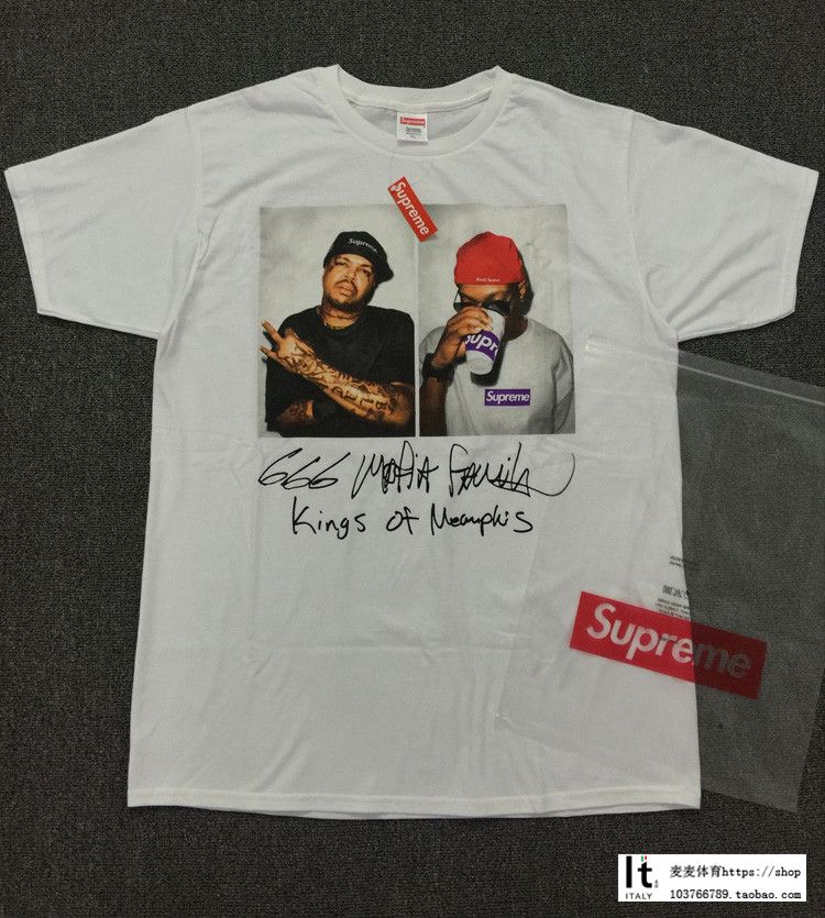 supreme three six mafia tee