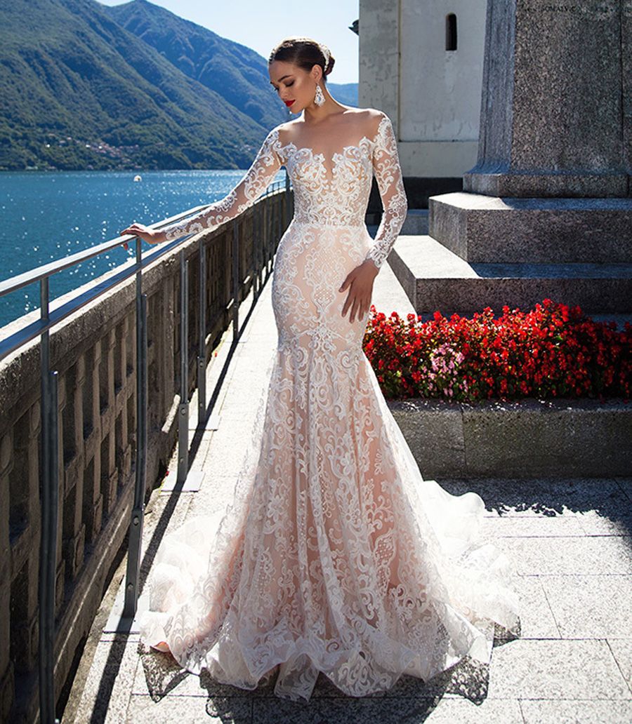 vestido de noiva sereia rose