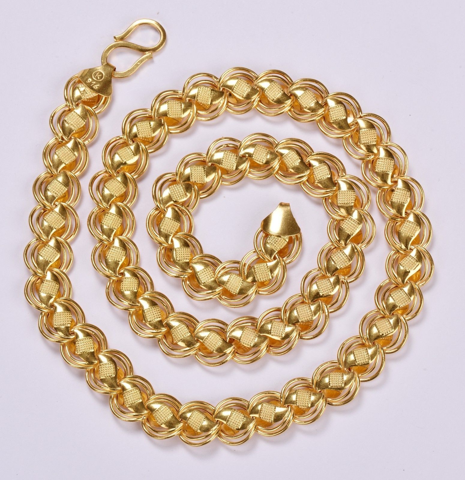 Mens Thick Chain In Pure 22Kt Solid Yellow Gold, Dubai Design Hallmark 20  Inch From Bvdwesw, $53.27 | DHgate.Com