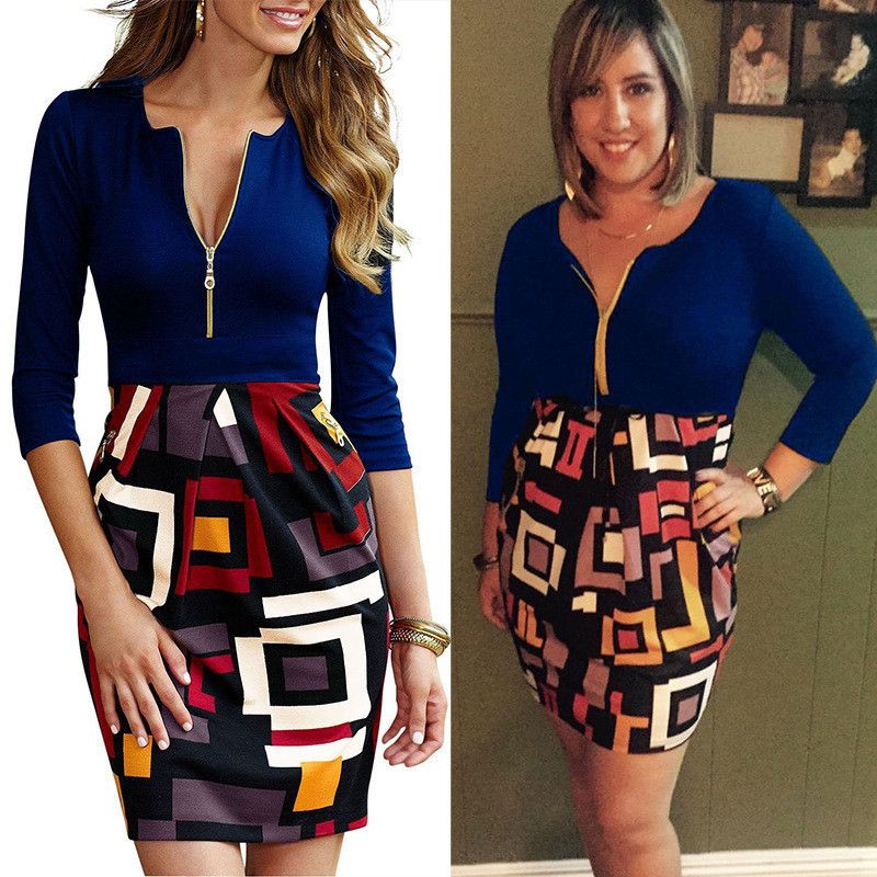 black mini work dress