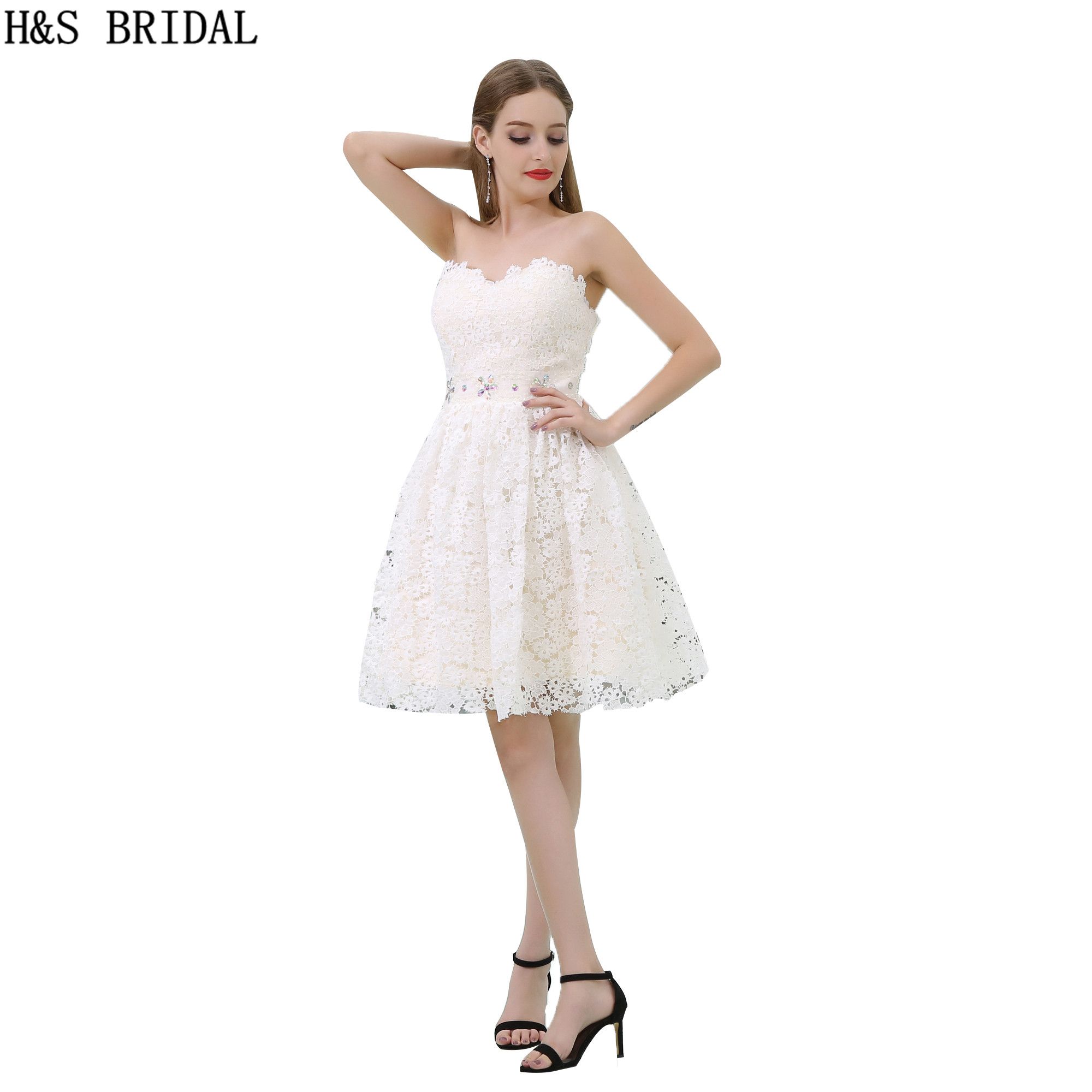 cream graduation dress