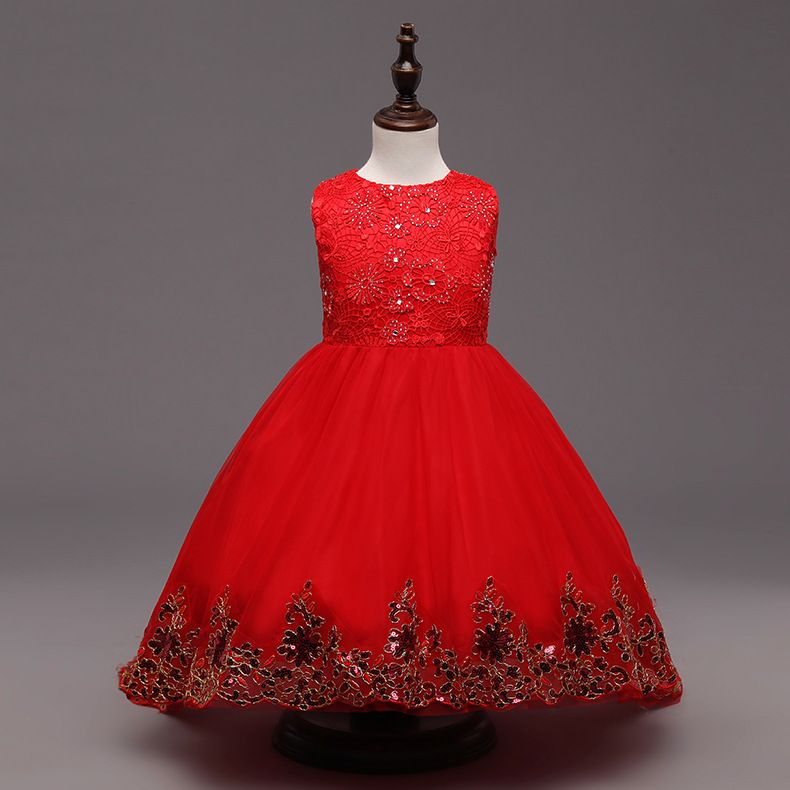 Verano formal de los niños vestido de cola larga para las niñas perla mariposa princesa vestidos Verano formal de los niños vestido de cola larga para las niñas perla mariposa princesa vestidos