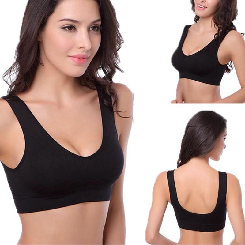 comfortable padded sports bra
