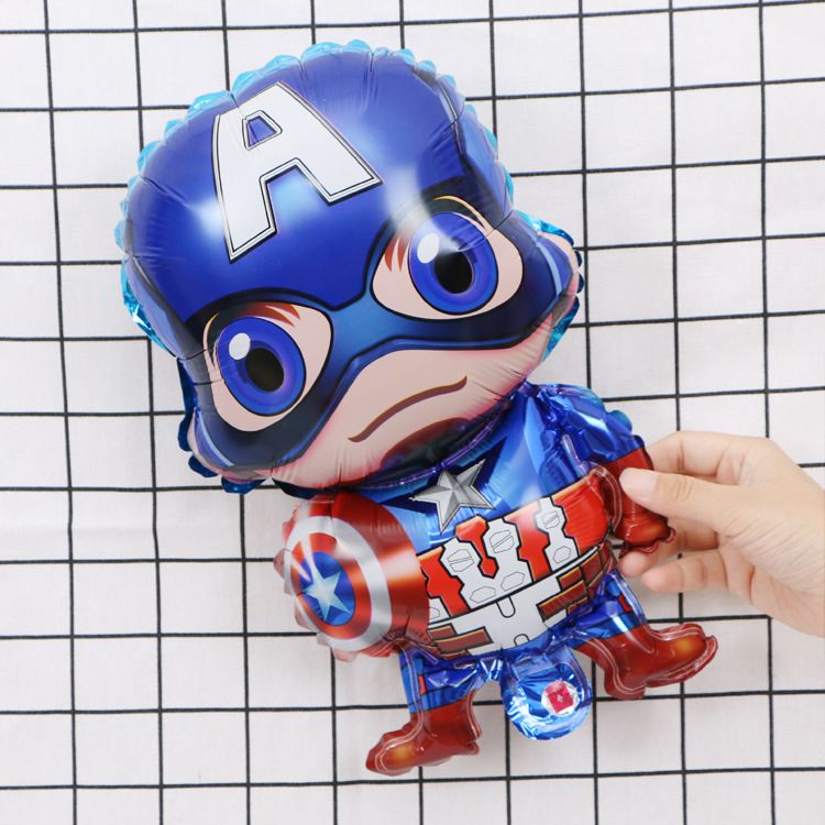 Small Kids Birthday Party Decoration Idea Avengers Mylar Balloons
