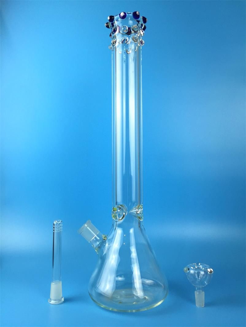 2020 2016 Glass Bongs 17 Tall Beaker Glass Bongs Ice Catcher Simple
