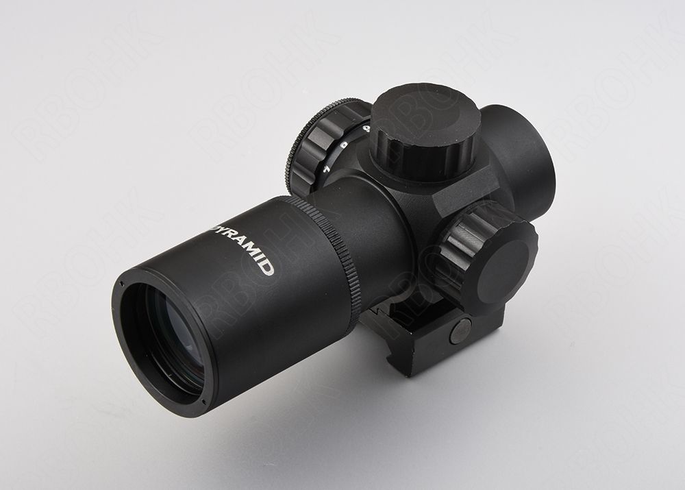 2021 Pyramid Mini Micro 1x Optics Rifle Scope Red Dot Sight Scope With Picatinny Rail Base Mount ...