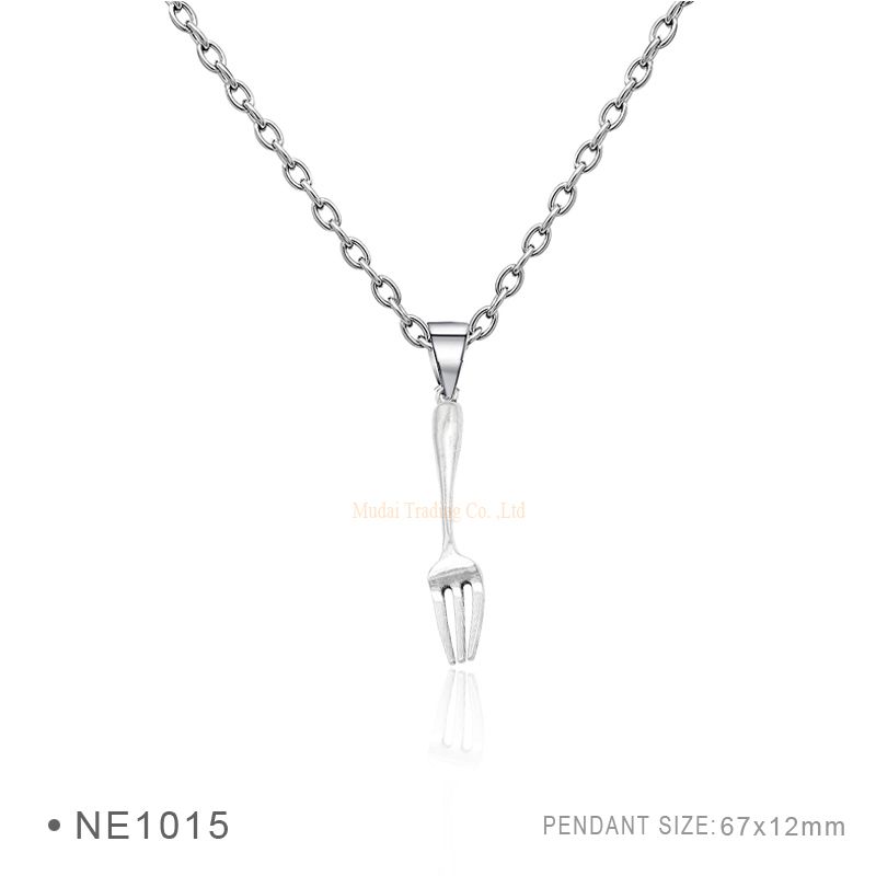 Colgante de Plata Horquilla en 925 Cadena De Plata..