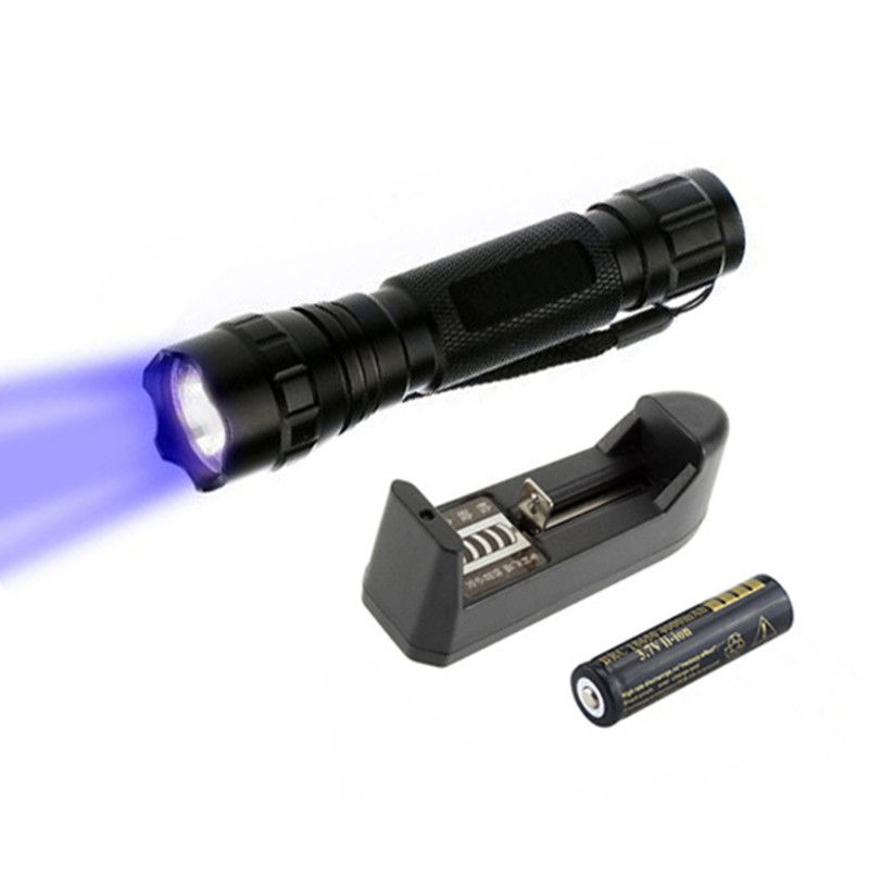 Wholesale Wf 501b UV Ultraviolet Led Flashlights 18650 Rechargeable