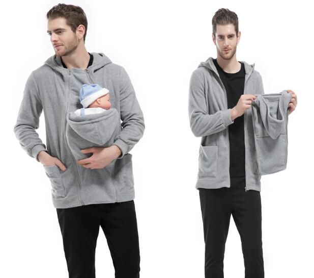 baby holder hoodie