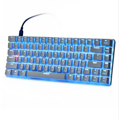 Teclado preto do eixo branco