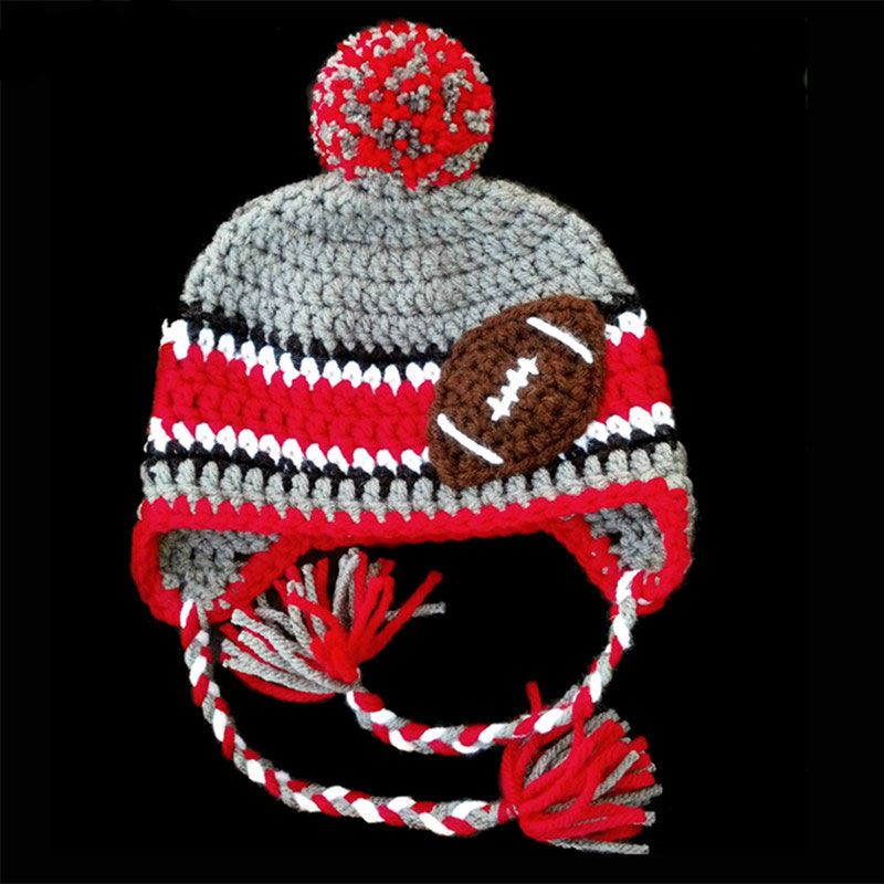 crochet football hat