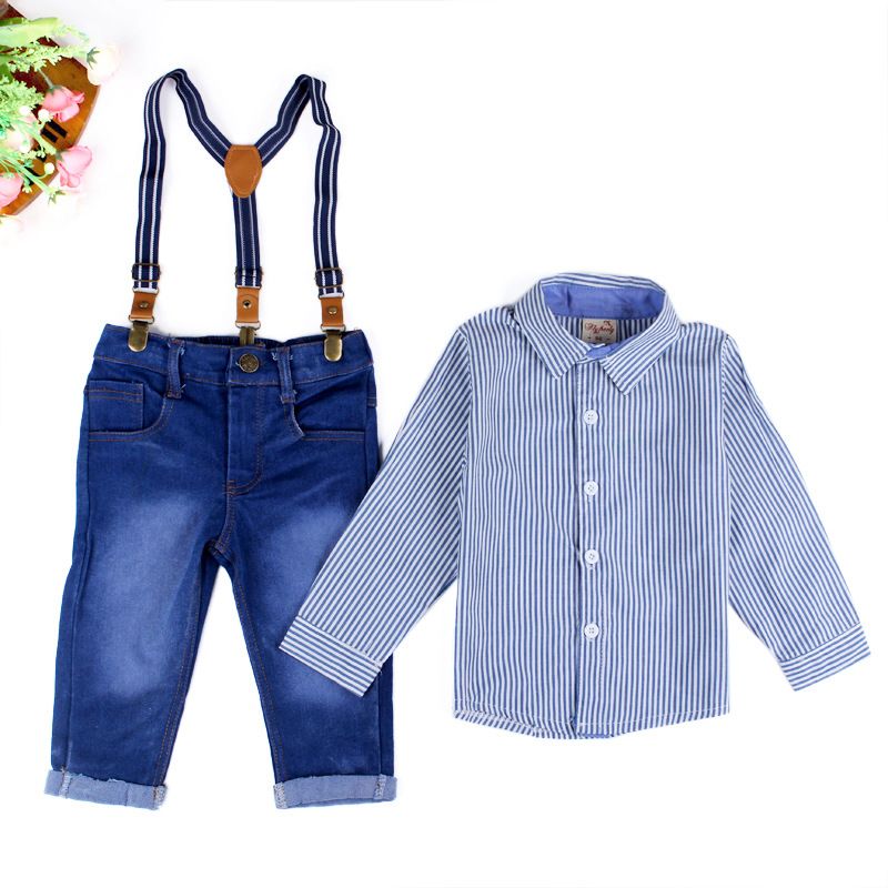 infant suspender outfit