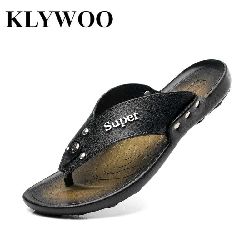 mens open toe flip flops