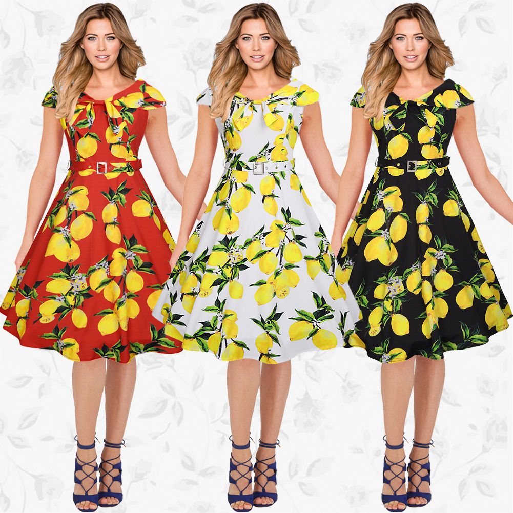 womens lemon dress