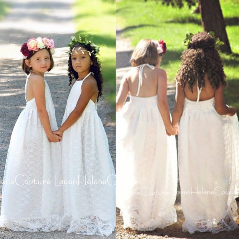 halter flower girl dresses