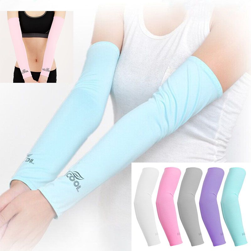 Hicool Cooling Sleeves Unisex Sports Sun Block Anti UV Protection