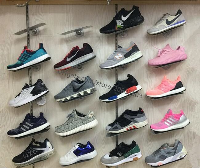 10 unids zapatillas de deporte zapatos casuales exhibición del estante de los de metal