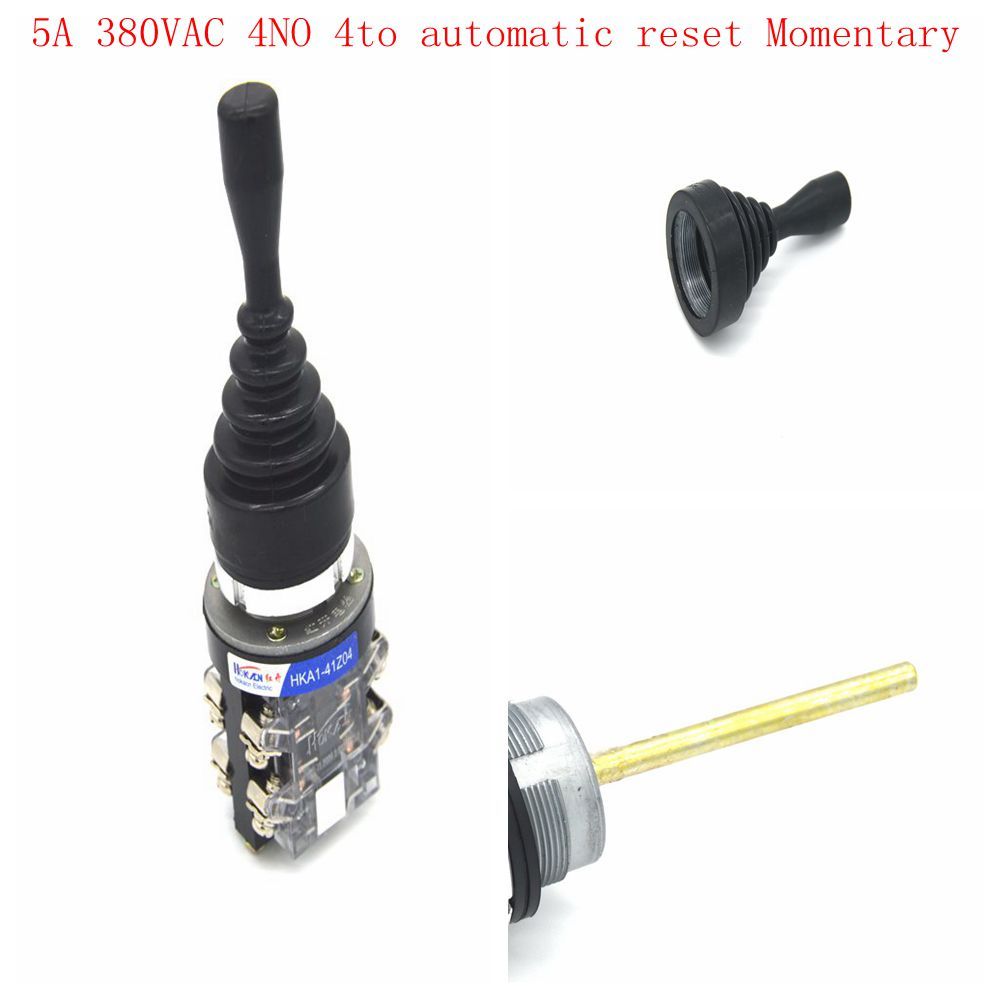 HKA1 41Z04 Cross Lever Switch AC 380V 5A 4 NC 4 NO Industrial Single