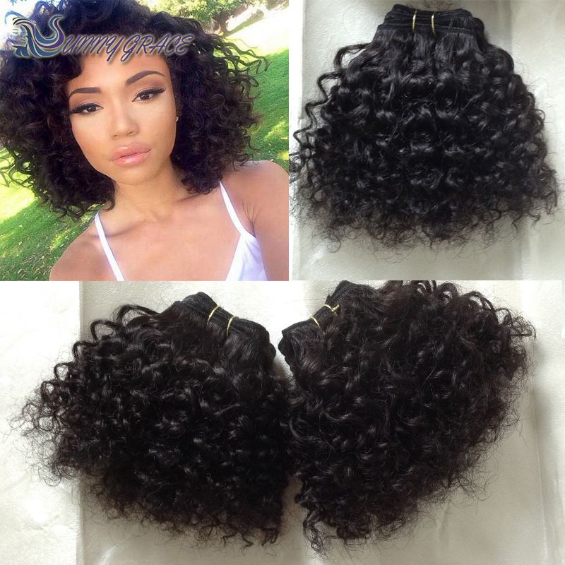 Highest Quality Baby Curly Hair Extensions Natural Black Color