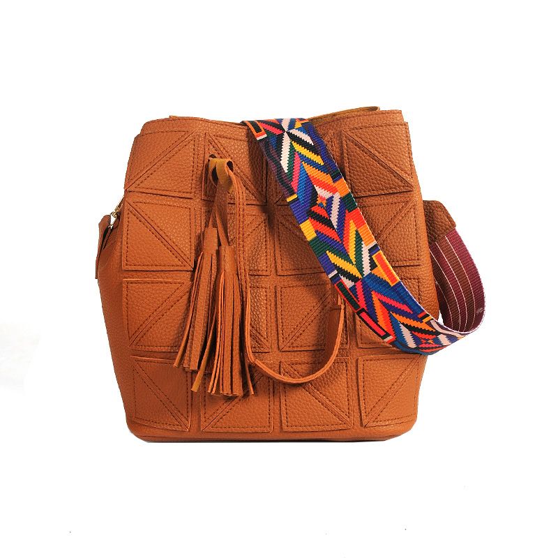 bag with colorful strap