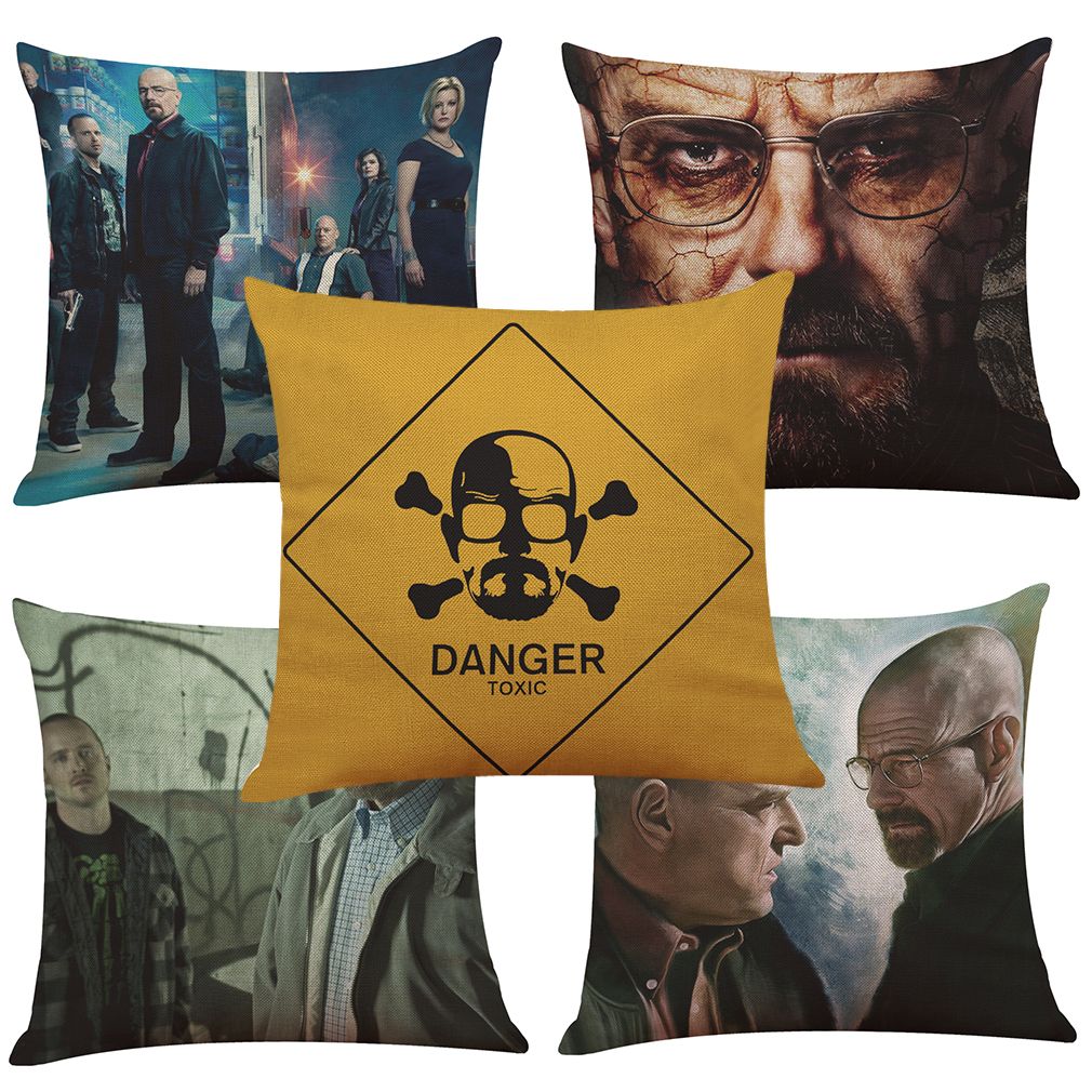 Breaking Bad Linen Cushion Cover Home Office Sofa Square Pillow