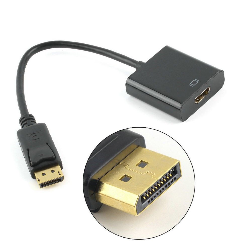 Display Port DP Male to HDMI Female Cable Adapter Converter For MacBook Pro