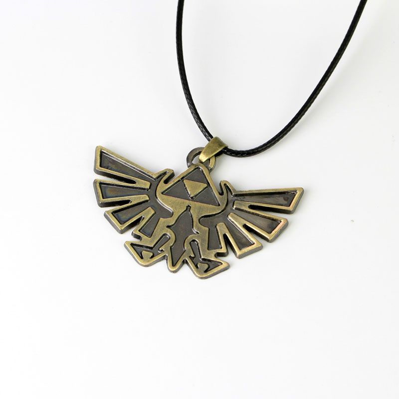 The Legend Of Zelda Triforce Collier Pendentif Chaîne Bijoux Bronze